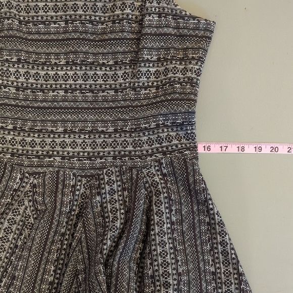 Tibi Dress Fit and Flare Mini Back Zip size Medium Gray Black - Picture 10 of 11